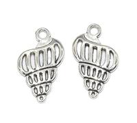 suxuMhao 4Pcs Conch Shell Charms Sea Creatures Pendants for Jewelry Making Crafts Supplies,C06