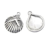 suxuMhao 4Pcs Conch Shell Charms Sea Creatures Pendants for Jewelry Making Crafts Supplies,C14