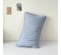 suxuMhao 4Pcs Cotton Solid Color Padded Pillowcase Simple is not Simple, Cotton Pillowcase, let Sleep More at Ease 18.9x29.13inch(Blue