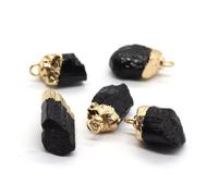 suxuMhao 5Pcs Natural Stone Pendants with Jump Rings Irregular Stone Charms for DIY Earring Necklace Bracelet Jewelry Making-N01