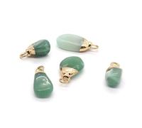 suxuMhao 5Pcs Natural Stone Pendants with Jump Rings Irregular Stone Charms for DIY Earring Necklace Bracelet Jewelry Making-N23