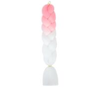 SUXUMHAO 6 Packs 100g/Pack 24 Inch High Temperature Braiding Hair Extensions for Women 6 Packs Rose to White Synthetic Hair for Braiding Braids