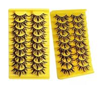 suxuMhao 9 Pairs Faux Mink False Eyelashes Fluffy Lashes Natural Look False Eyelashes Volume Lashes LASH-921