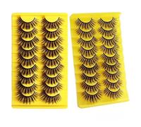 suxuMhao 9 Pairs Faux Mink False Eyelashes Fluffy Lashes Natural Look False Eyelashes Volume Lashes LASH-919