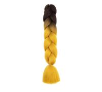 SUXUMHAO Braiding Hair Extensions for Women 6 Packs 100g/Pack 24 Inch High Temperature Synthetic Braiding Hair for Twisted Crochet Braids Black to Ginger