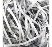 SUXUMHAO Gift Wrap Crinkle & Filler Paper 100g - With Raffia Silk, For Filling & Gift Wrapping, Ideal for Ribbon Matching, Gift Box Decoration & Handmade Crafts（Silvery）