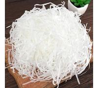 SUXUMHAO Gift Wrap Crinkle & Filler Paper 100g - With Raffia Silk, For Filling & Gift Wrapping, Ideal for Ribbon Matching, Gift Box Decoration & Handmade Crafts（White） 01