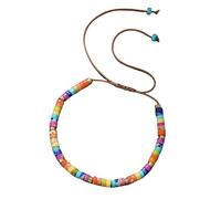 SUXUMHAO Handmade Wooded Wood Beads Boho Vintage Stretch Bracelet, Healing Protection Balance Bracelet for Women Men-Style F