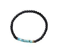 SUXUMHAO Handmade Wooded Wood Beads Boho Vintage Stretch Bracelet, Healing Protection Balance Bracelet for Women Men-Style J