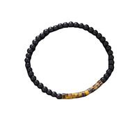 SUXUMHAO Handmade Wooded Wood Beads Boho Vintage Stretch Bracelet, Healing Protection Balance Bracelet for Women Men-Style L