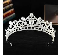 SUXUMHAO Headbands 1 Piece - Crystal Crown Hair Accessory for Brides, Elegant Headwear for Wedding & Special Occasions, Chic Bridal Hair Decoration（White） 014