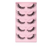 suxuMhao HY5-8 5 Pairs Fluffy Mink False Eyelashes Natural Look Volume False Eyelashes