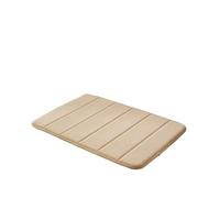 SUXUMHAO Memory Sponge Bath Mat Carpet, 24 x 17 inches, Comfortable, Soft, Super Absorbent, Machine Washable, Non Slip, Thick, Easier to Dry, Suitable for Bathroom Floor Carpets, Khaki Color