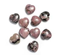 suxuMhao Scattered Beads 50 Pieces - Jewelry Accessories, DIY Supplies for Handmade Jewelry, Natural Stone in Accessory Category（Rhodonite）