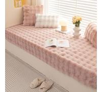 SUXUMHAO Solid Color Plush Rug,Decorative Plush Rug,Not-Slip Carpet,Suitable for bedrooms and Indoor Carpets-Sakura Powder 110x160cm(43.31x62.99inch)