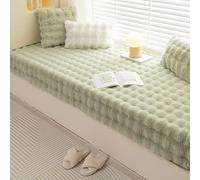 SUXUMHAO Solid Color Plush Rug,Decorative Plush Rug,Not-Slip Carpet,Suitable for bedrooms and Indoor Carpets-Matcha 110x210cm(43.31x82.68inch)