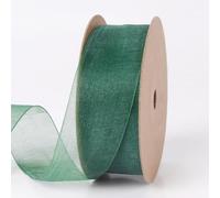suxuMhao Wide Satin Ribbons, 2 Rolls Green Wide Satin Ribbon, 2.5CM*10yd Premium Polyester Satin Ribbon, Perfect for Gift Wrapping & DIY Decor,