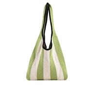 SUXUMHAO Women's Woven Shoulder Bag Woven Tote Bag and Cosmetic Bag,Summer Beach Weaving Chic Woven Tote Handbags Shoulder Bags 14.56 * 0.38 * 11.41inch -Green