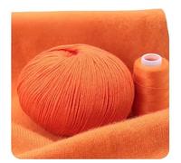 suxuMhao Wool Yarn 1 roll - DIY Knitting and Crochet Essential Soft Wool Yarn, Ideal for Craft Projects（Orange） 12
