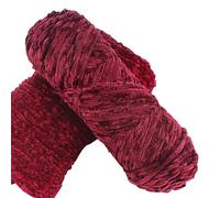 suxuMhao Wool Yarn 1 roll - DIY Knitting and Crochet Essential Soft Wool Yarn, Ideal for Craft Projects（Dark red） 02