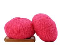 suxuMhao Wool Yarn 2 Piece - DIY Knitting and Crochet Must-Have Soft Yarn, Craft for Handmade Projects（Rose Red A） 01
