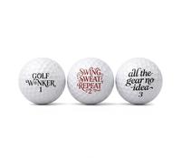 Suxyn Golf Gifts for Men, Funny Slogan Golf Balls 3/6Pack, Novelty Golf Gift Set, Hilarious Gag Present for Golf Lovers Dad Grandad Golf Fanatics.