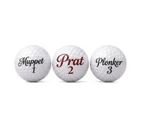 Suxyn Golf Gifts for Men, Funny Slogan Golf Balls 3/6Pack, Novelty Golf Gift Set, Hilarious Gag Present for Golf Lovers Dad Grandad Golf Fanatics.