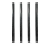 Suyak Pre-Cut Heavy Duty Metal Pipe - 3/4" Standard Industrial Grey Steel Fits Threaded Pipes and Fittings for Vintage DIY Furniture/Shelving - 50 CM