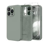 SuydanBox Silicone Protective Case for iPhone 15 Pro Max, Compatible with MagSafe, Camera Protection, Screen Protectors, Slim, Shockproof Protective Case, Soft Scratch-Resistant Microfibre Lining