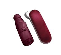 SUYGGCK Umbrellas Folding Travel Umbrella,6 Ribs Mini Umbrella Small Uv Umbrella With Capsule Case Mini Anti-Uv Umbrella Fast Dry And Ultra Lightweight Compact Folding Umbrella For Men Women-Red