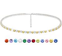 Suyi November Birthstone Necklace Tennis Necklace for Women Cubic Zirconia Necklace