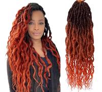 SuyiIRL Faux Locs Crochet Braid Hair Bohemian Locs 61 cm Synthetic Dreads Ombre Braiding Hair Afro Dreadlock