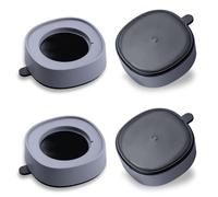 Suysion Pack of 4 Washing Machine Feet Grey, Universal Anti Vibration Washing Machine Damper, Non-Slip Vibration Damper & Anti-Vibration Mat for Washing Machine, Dryer & Household Appliances