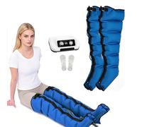 SUYUDD Leg Compression Machine, 6-Chamber Full Leg Massager, Recovery Boots, Adjust Time 0-30 Min & Pressure 0-240 mmHg, Ideal for Daily Family Use and Leg Oedema Management