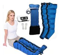 SUYUDD Leg Compression Machine, 6-Chamber Full Leg Massager, Recovery Boots, Adjust Time 0-30 Min & Pressure 0-240 mmHg, Ideal for Daily Family Use and Leg Oedema Management
