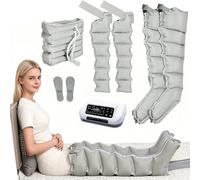 SUYUDD Lymphatic Drainage Leg Massager, Leg Compression Boots Featuring 6 Modes, 30-250 Mmhg Smart Control, 0-30 Minute Setting, Automatic Exhaust Mechanism, Ideal for In-Home Daily Routine