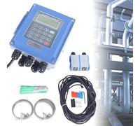 SUYUDD Portable Clamp on Flowmeter, Wall-Mount Digital Liquid Flow Meter, Low Maintenance, for Pipe Diameter DN15 to 6000mm