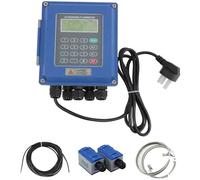 SUYUDD Portable Ultrasonic Flow Meter,Wall Mounted Liquid Flow Meter,Digital Liquid Flowmeter,Digital Clamp on Flow Meter,DN15-6000mm,With Lcd Display