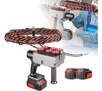 SUYUDD Pro Electric Threading Tool, Cordless Pulling Machine & Automatic Stringer - 25000/37500mAh Battery Life, 12 90° Bend Navigation, 40m/min Efficiency