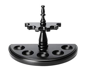 SUYUDD Wooden Pipe Stand for 5 Smoking Pipes, Handmade From Solid Wood, Smoking Pipe Accessories, Pipe Display Rack, Mens Gift