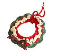 SUYUKU Christmas Cat Collar Breakaway Kitten Collar with Bells and Bow for Kitten Santa Claus Puppy Pet Supplies Stuff Accessories (S, Bow)
