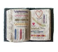 SUYUKU DIY Embroidery Stitch Book Embroidery Kit for Beginners Hand Embroidery Stitch Book Floral Pattern Fabrics Sewing Books for Beginners Adult (Color B)