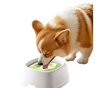 SUYUKU No Spill Dogs Water Bowl Slow Drink Pet Water Dispenser 1.5L Splash Proof Water Bowls For Puppy Dogs and Cats Floating Water Bowl Adjustable Basin Pet Water Feeder Dispenser (Green, 1.5L)