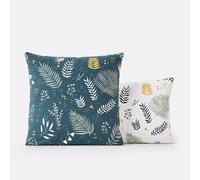 Suzanne Floral Cotton Percale 200 Thread Count Pillowcase Blue Print/White