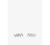 Suzanne Kalan Suzanne Kalan Diamond Bar 18ct White-Gold and Baguette Diamond 0.18ct Stud Earrings 18K White Gold