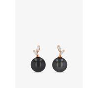 Suzanne Kalan Suzanne Kalan Pearl 18ct Rose-Gold and 0.45ct Diamond Earrings Rose Gold