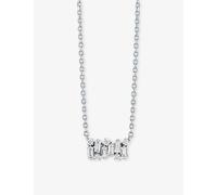 Suzanne Kalan Suzanne Kalan Shimmer Small 18ct White-Gold, 0.27ct Baguette-Cut Diamond and 0.06ct Brilliant-Cut Diamond Necklace 18K White Gold