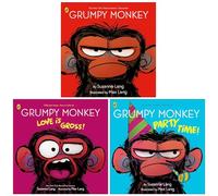 Suzanne Lang Collection 3 Books Set (Grumpy Monkey, Grumpy Monkey Love is Gross & Grumpy Monkey Party Time!)