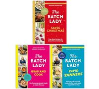 Suzanne Mulholland The Batch Lady Collection 3 Books Set (The Batch Lady Saves Christmas, Grab and Cook & Rapid Dinners)