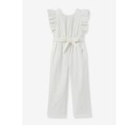 Suzanne playsuit for girls - Plume CYRILLUS occasionwear ecru
